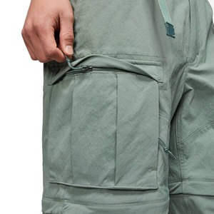 Pantalon cargo vert pour homme, taille élastique avec cordon de serrage, séchage rapide, léger, polyester, style décontracté été, plusieurs poches - Product Image 5