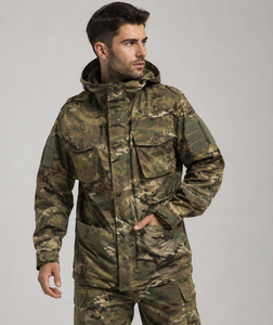 Veste d'extérieur unisexe respirante et imperméable camouflage pour la chasse et les vêtements de travail en hiver - Product Image 1