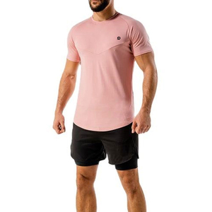 Camiseta de compresión personalizada para entrenamiento en el gimnasio, ropa deportiva transpirable de poliéster y spandex para adultos hombres - Product Image 3