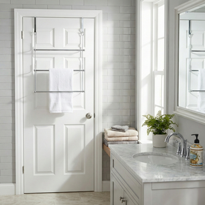 Étagère de salle de bain mobile en fonte chromée OEM Shopee EBay avec porte-serviettes et chauffage pour usage hôtelier, fabricant taïwanais pour la maison - Product Image 2