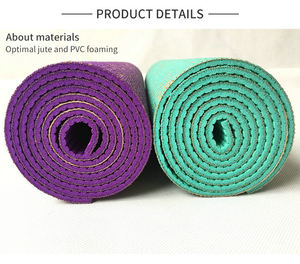 เสื่อโยคะคุณภาพสูงทำจากปอกระเจา – เสื่อโยคะที่ทนทานและเป็นมิตรกับสิ่งแวดล้อมสำหรับการฝึกซ้อมที่สตูดิโอ บ้าน และกลางแจ้ง - Product Image 5