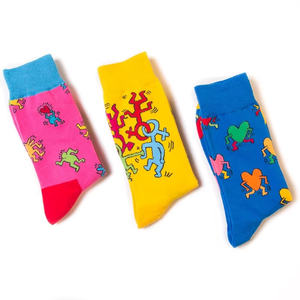 Calcetines de Algodón Coloridos de Gran Tamaño para Hombre, Calcetines de Dibujos Animados Populares para Parejas, Calcetines de Algodón para Mujer - Product Image 2