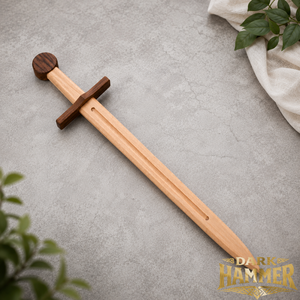 Espada Vikinga de Madera Hecha a Mano Dark Hammer - Espada Antigua de Práctica y Entrenamiento, el Mejor Regalo para Hombres con Personalización - Product Image 2
