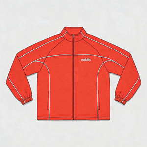 Streetwear Two Pieces Sports Running <b>Track</b> <b>Suit</b> Crinkle Nylon Reflective Windbreaker Jackets and Jogger Pants Tracksuit Sets - Product Image 1