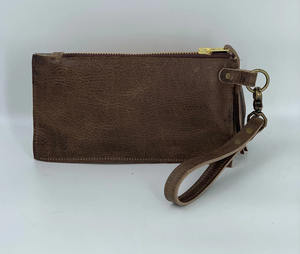 Bolso de Mano Tipo Clutch de Cuero Vacuno Genuino con Pelo, Estilo Rústico con Manchas, para Mujer - Product Image 4