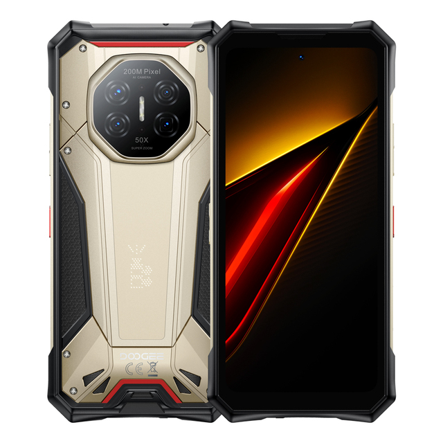 Doogee S300 Pro 5G 16+512GB Rugged Smartphone 6.78''HD 200MP Main Cam 11000mAh Android 16 NFC Outdoor Mobile Phone 120HZ WiFi6E
