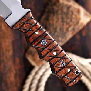 Cuchillo de Caza y Camping Internacional de Product Palace LLC, Mango de Madera, Hoja Fija, Personalizable OEM, Garantía de 3 Años, Acero al Carbono OEM - Product Image 4
