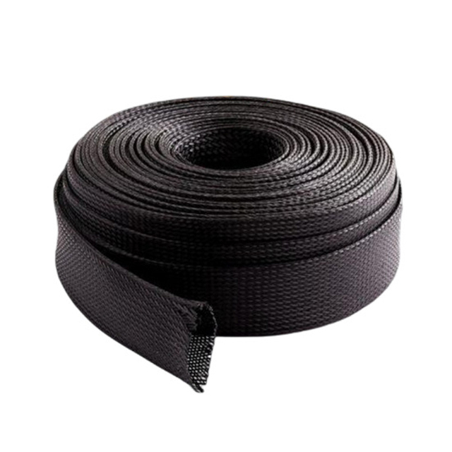 Factory Supply Acrylic Acid Coated Fiber Glass Custom Nylon Cotton PET Expandable Braided Cable Sleeving