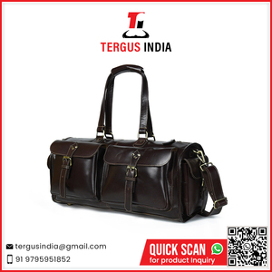 Sac de voyage en cuir véritable pour homme, idéal pour les week-ends et le quotidien, fabriqué en Inde - Product Image 6