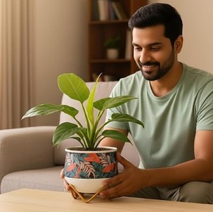 Maceta de Hierro Rústica para Decoración de Sala de Estar - Product Image 6