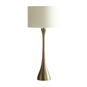 Lámpara de mesa moderna de latón con forma de reloj de arena, estilo nórdico de lujo, lámpara de escritorio de metal cónico para sala de estar, dormitorio, hotel, mesita de noche, iluminación decorativa - Product Image 1