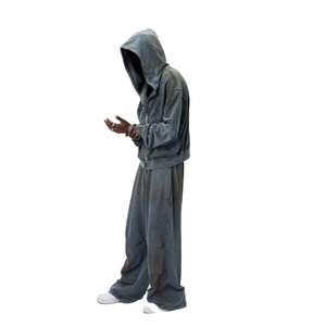 Pull-over à logo personnalisé pour hommes, sweats à capuche respirants avec strass pour hommes, dernière conception, sweats à capuche lourds pour hommes, 100% coton polaire - Product Image 4