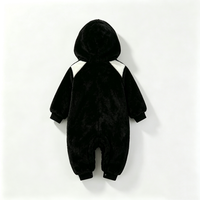 Combinaison bébé pingouin personnalisée, combinaison à capuche confortable, combinaison bébé pingouin, combinaison en peluche pingouin, costume de pingouin pour tout-petit