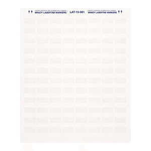 Étiquettes en polyester auto-laminantes Brady LaserTab pour l'identification des câbles et des équipements - Product Image 2