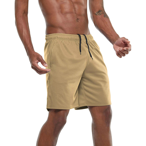 Shorts Bermuda kaki pour homme à séchage rapide avec cordon de serrage à la taille et poches, vêtements de sport décontractés - Product Image 5