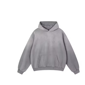 Sudadera con Capucha de Felpa Francesa Personalizada al Por Mayor a Bajo Precio, de Algodón Antiencogimiento, Bordada, Vintage, Lavado Ácido, Desgastada, Oversize para Hombre - Product Image 4