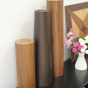 Stable Structure Hardwood Plywood Pillar Leg Furniture Part Modern Vietnam MDF Core <b>Veneer</b> Faced Durable Furniture Components - Product Image 1