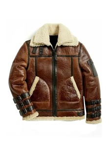 Veste en cuir marron Jack Aviator - Product Image 1