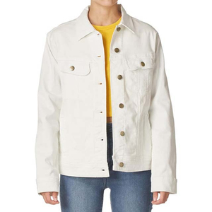 Chaqueta vaquera lavada para mujer, estilo retro, informal, de manga larga, moderna - Product Image 4