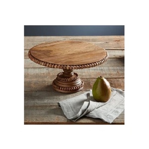 Support à gâteau en bois naturel rustique pour servir des cupcakes, des pâtisseries, des gâteaux, des desserts et des créations de boulangerie avec un design élégant - Product Image 4