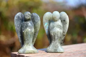 Piedras de Labradorita Pulida de la Mejor Calidad, Cristales de Palma Ovalados, Tacto Real, Estilo Feng Shui, Reiki, Chakra, Espiritual - Product Image 6