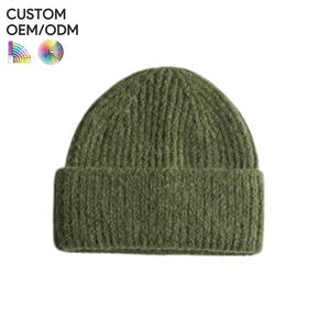 <b>Mens</b> ribbed beanie <b>hat</b> cotton soft <b>knit</b> winter style custom logo OEM ODM support <b>for</b> private label brands - Product Image 6