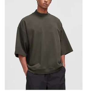 Camisetas HSI Lisas de Corte Holgado al por Mayor, Camisetas Casuales para Hombre Hechas en Pakistán, de Secado Rápido, 100% Algodón, Hechas en Pakistán - Product Image 4