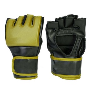 Gants de boxe et de MMA sur mesure en cuir robuste, haute qualité, avec support de poignet, pour entraînement de combat. - Product Image 1