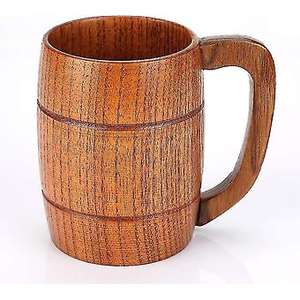 แก้วไม้ราคาถูก ขนาดใหญ่ สกรีนโลโก้ได้ แก้วไม้ขัดเงาทำมือ สำหรับใช้ในบ้าน ห้องครัว และบนโต๊ะอาหาร - Product Image 5