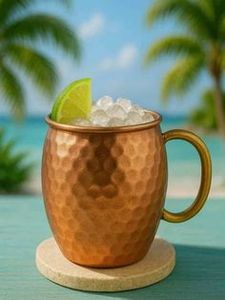 Copper cocktail mug collection wildflower valley beverage <b>cups</b> <b>reusable</b> premium drink serving durable mugs finish - Product Image 2