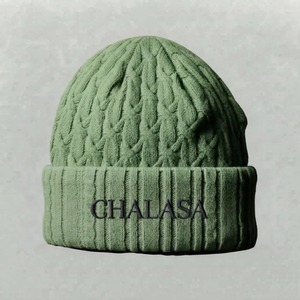 Gorro de Punto Tipo Waffle Unisex Personalizado CHALASA SPORTS, Gorro de Invierno 100% Lana con Logotipo Bordado, Gorro de Diseñador de Lujo OEM - Product Image 4