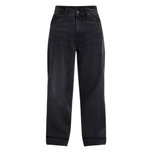 Pantalon en jean pour homme, style streetwear hip-hop, effet usé, patchwork vintage, taille mi-haute élastique, coupe droite ample, 100% coton - Product Image 6