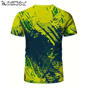 เสื้อยืดพิมพ์ลายสาดหมึกหลายสี ดีไซน์สั่งทำพิเศษ ปี 2026 ผ้าซับเหงื่อประสิทธิภาพสูง สำหรับออกกำลังกาย เสื้อยืดแบบซับลิเมชั่น - Product Image 2