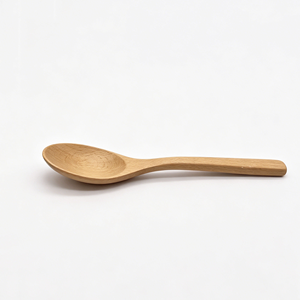 <b>Small</b> Beech Wood <b>Spoon</b> Handmade Eco-Friendly Utensil for Salt, Sugar, or Spices Nordic Style Kitchen Accessory 15cm - Product Image 2