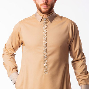 <b>Men</b> Juba Traditional Muslim Clothing Long Length Islamic Robe Comfortable Breathable Loose Fit Modest Design - Product Image 5
