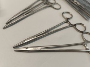 Instrumentos Quirúrgicos Veterinarios de Acero Inoxidable para la Esterilización de Gatos, Juego de Instrumentos Manuales, Pinzas Allis - Product Image 6