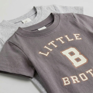 Ropa de Bebé para Verano, Camisetas Lisas con Mangas Abullonadas para Niños Pequeños - Product Image 4