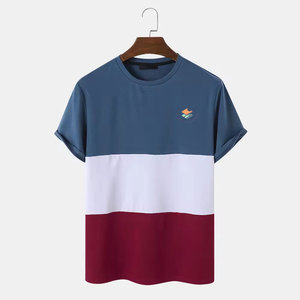เสื้อยืดผู้ชายเนื้อผ้านุ่ม สวมใส่สบาย ทรงปกติ ผ้าฝ้าย 100% น้ำหนัก 220 กรัม ระบายอากาศได้ดี เป็นมิตรกับสิ่งแวดล้อม ดีไซน์เรียบง่าย เหมาะสำหรับใส่ในช่วงฤดูร้อน - Product Image 1