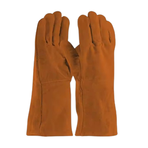Gants de soudage en cuir de vachette de haute qualité, résistants aux flammes, aux chocs thermiques et aux étincelles, protection robuste pour les mains, gants de sécurité - Product Image 3