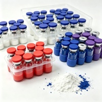 Poudre bleue de peptide de cuivre GHK Cu de haute pureté 99% WV |   Matières premières pour soins de la peau et cosmétiques (CAS 89030955)