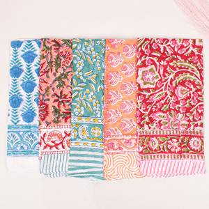 Hand Block Printed Square Cotton Fashion Bandana <b>Head</b> <b>Wrap</b> Artisan Scarf 100% Pure Breathable Eco-Friendly <b>Wraps</b> - Product Image 4