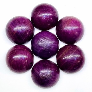 Pierre précieuse cabochon ronde en rubis AAA, 12 mm, rubis rouge, pierres précieuses en vrac, prix de gros, lot en vrac pour la fabrication de bijoux, provenance Inde - Product Image 4