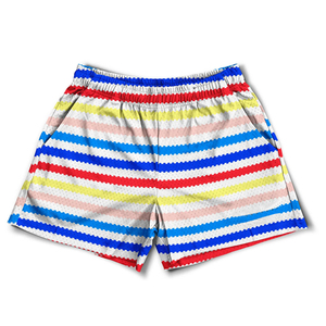 Shorts de basket-ball décontractés pour hommes de haute qualité pour l'été, 100% coton, double couche, impression par sublimation, cordon de serrage, séchage rapide - Product Image 1
