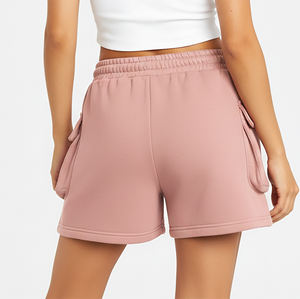 Shorts de Verano de Alta Calidad 100% Algodón con Bolsillos Laterales para Mujer, Venta al por Mayor, Estilo Casual a la Moda - Product Image 5