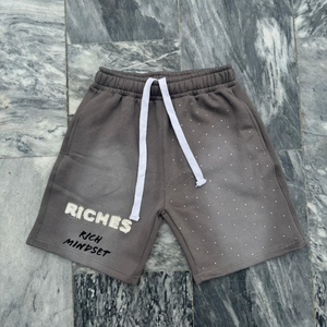 Shorts graphiques vintage délavés à l'acide pour hommes, en coton épais, avec cordon de serrage, style streetwear décontracté, pour l'été, vente en gros - Product Image 4