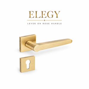 Manija de palanca mate estilo antiguo Elegy con placa trasera de roseta, herrajes decorativos para puertas de uso residencial y comercial en interiores. - Product Image 2