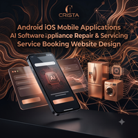 Applications mobiles Android iOS, logiciel IA pour la réparation et l'entretien d'appareils électroménagers, réservation de services, conception de site Web, WordPress, Shopify, IA