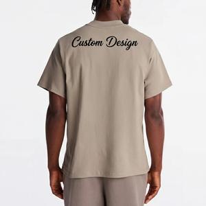 Nueva Llegada, Producto en Oferta, Camiseta de Verano para Hombre, 100% Algodón, Tejido de Punto, Corte Regular, Color Sólido - Product Image 2