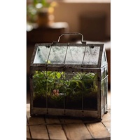 Terrarium en verre borosilicate cristallin haut de gamme, géométrique, mini, artistique, écologique, durable, léger, pour décoration intérieure et vase
