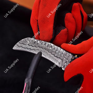 Cuchillo de Acero de Damasco con Hoja Fija Tipo Razor Sharp, para Camping, Caza, Viajes y Senderismo, Personalizable OEM/ODM - Product Image 3